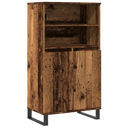 Highboard Old Wood 60x36x110 cm Engineered Wood