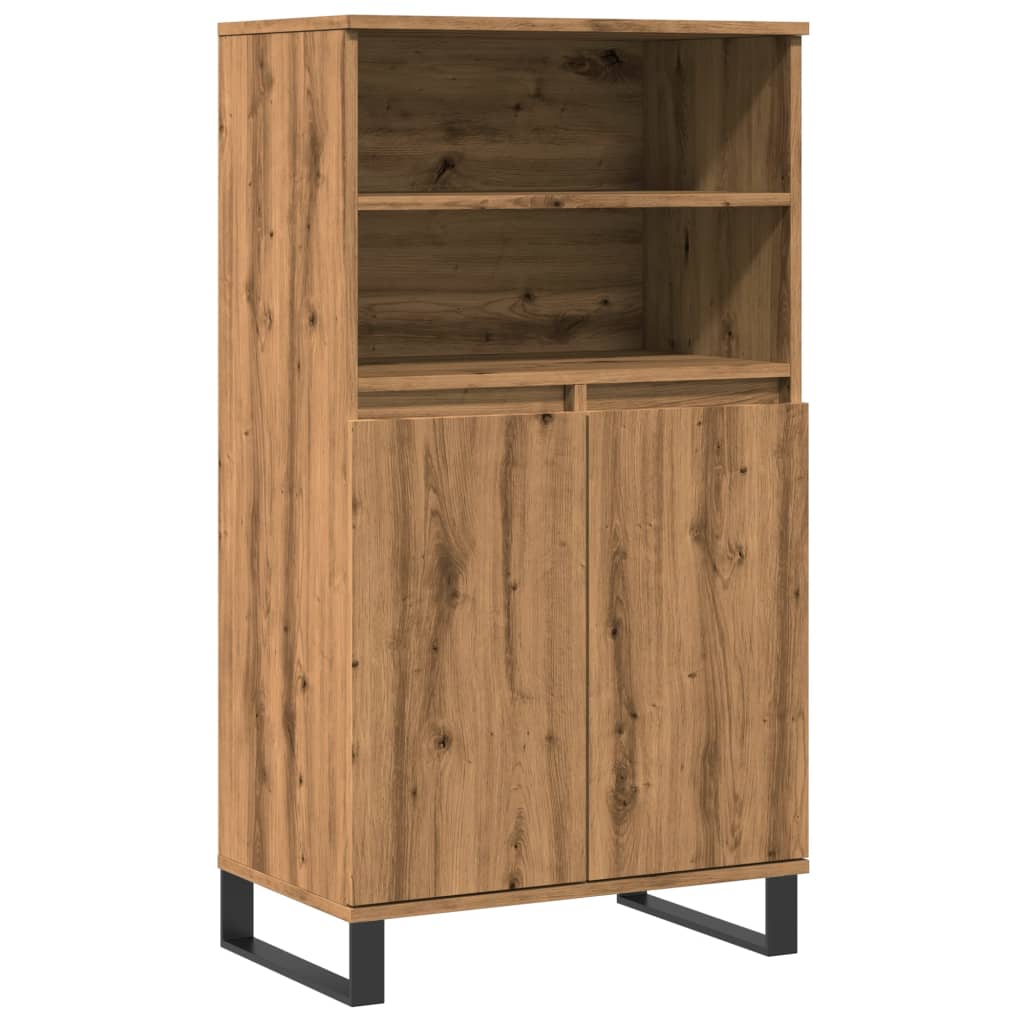 Highboard Artisan Oak 60x36x110 cm Engineered Wood