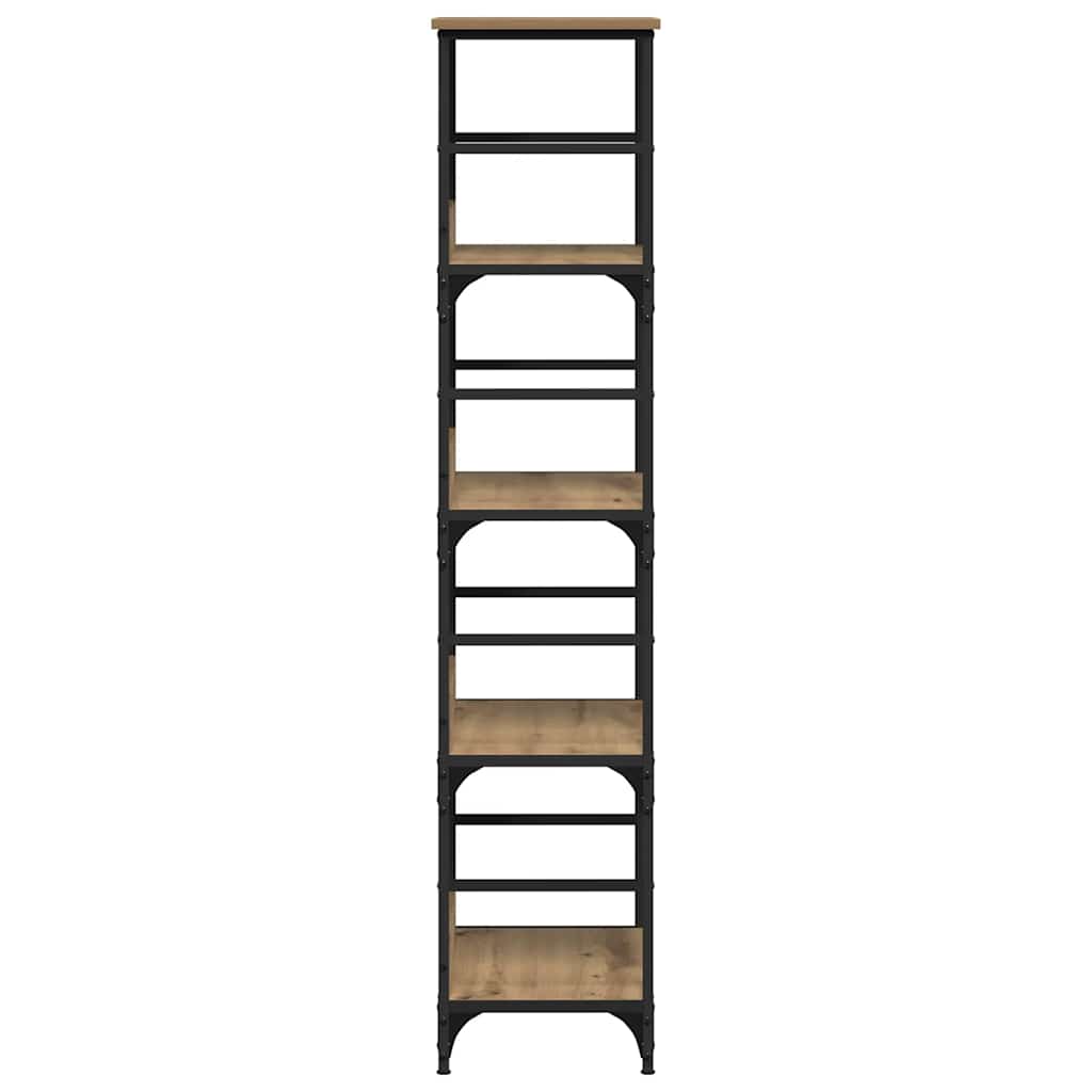 Bookshelf Artisan Oak 50x33x153 cm Engineered Wood