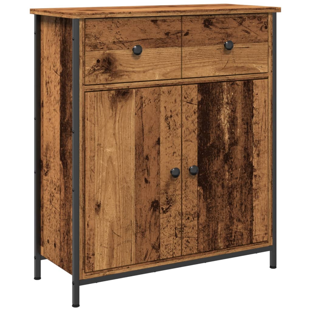 Sideboard Old Wood 70x30x80 cm Engineered Wood