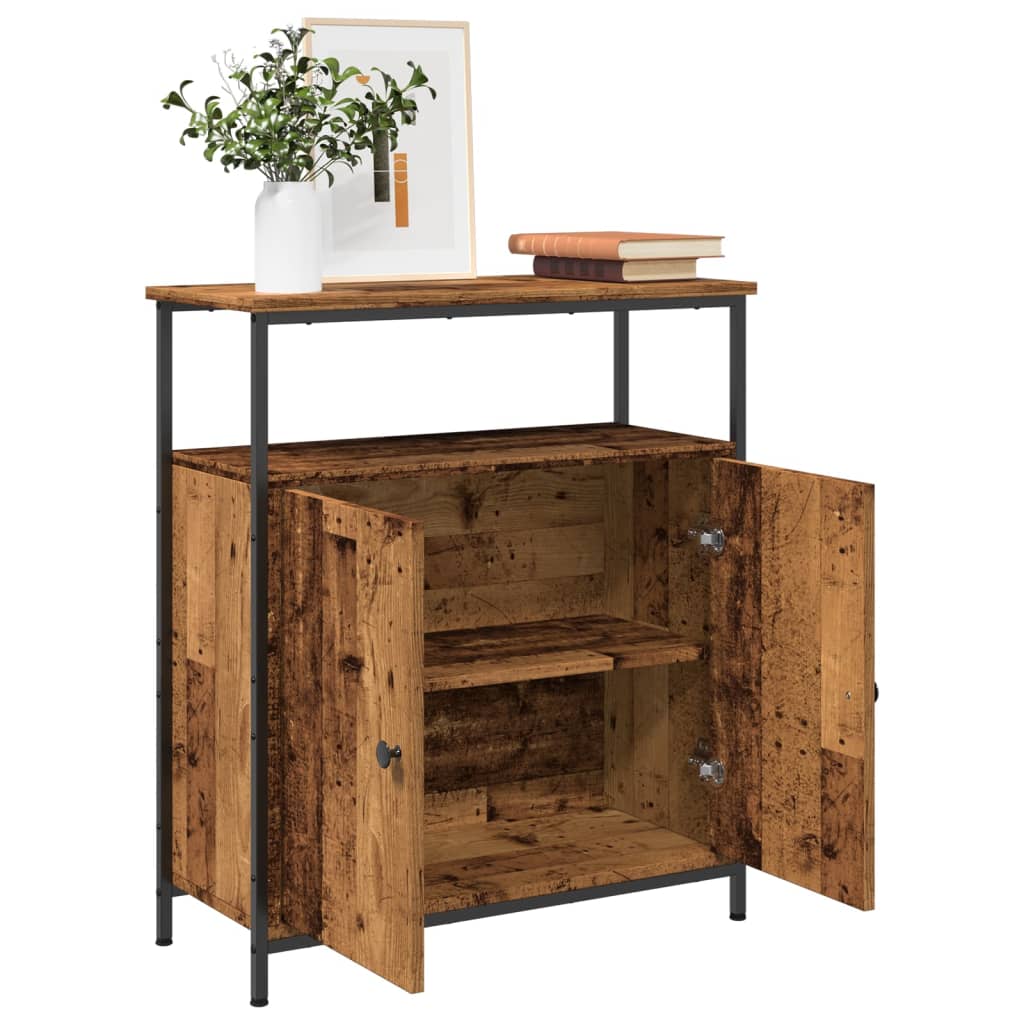 Sideboard Old Wood 70x30x80 cm Engineered Wood
