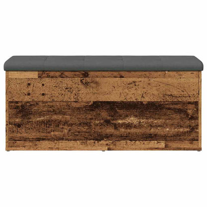 Storage Bench Old Wood 102x42x45 cm Engineered Wood