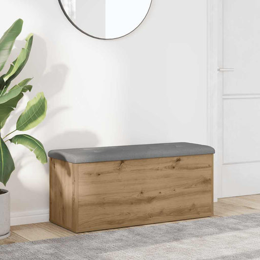 Storage Bench Artisan Oak 102x42x45 cm Engineered Wood