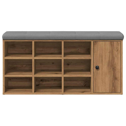 Shoe Bench Artisan Oak 102x32x50 cm Engineered Wood