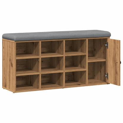 Shoe Bench Artisan Oak 102x32x50 cm Engineered Wood