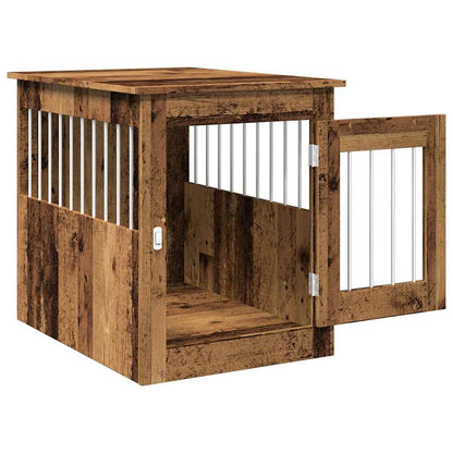 Dog Crate Furniture Old Wood 55x75x65 cm Engineered Wood