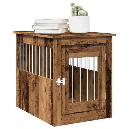 Dog Crate Furniture Old Wood 55x75x65 cm Engineered Wood