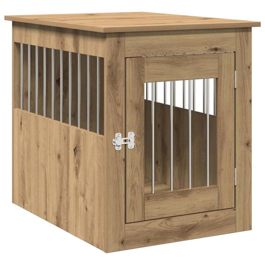 Dog Crate Furniture Artisan Oak 55x75x65 cm Engineered Wood