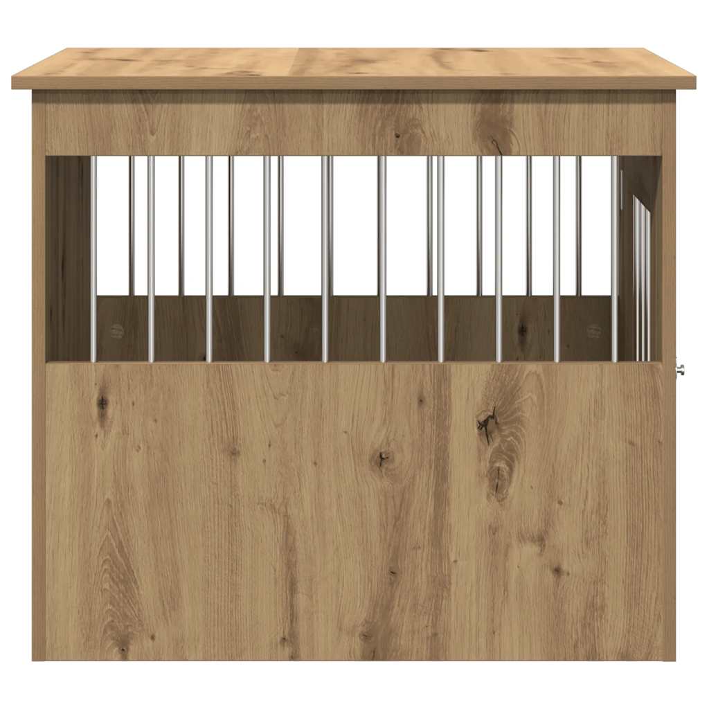 Dog Crate Furniture Artisan Oak 55x75x65 cm Engineered Wood