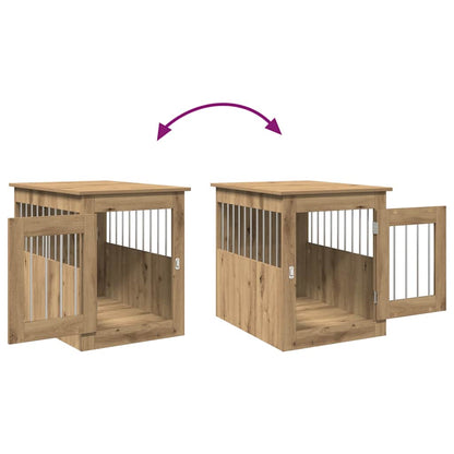 Dog Crate Furniture Artisan Oak 55x75x65 cm Engineered Wood