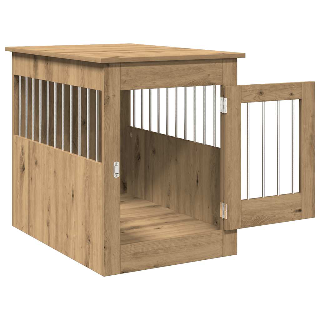 Dog Crate Furniture Artisan Oak 55x80x68 cm Engineered Wood