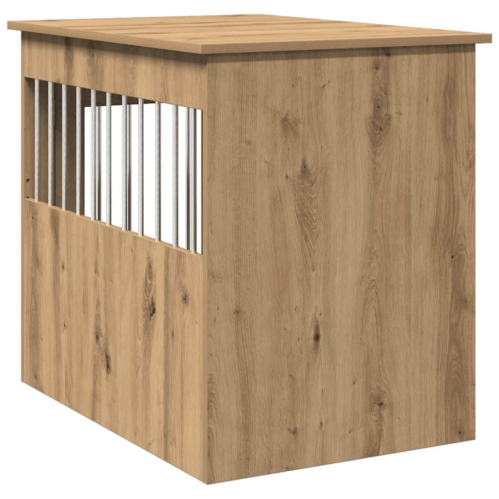 Dog Crate Furniture Artisan Oak 55x80x68 cm Engineered Wood