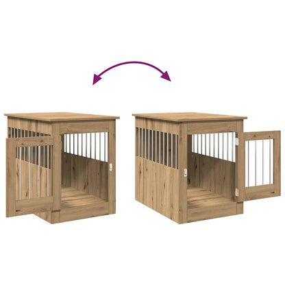 Dog Crate Furniture Artisan Oak 55x80x68 cm Engineered Wood