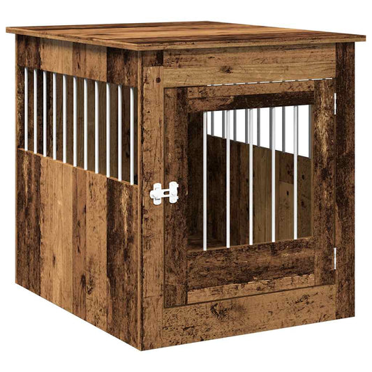 Dog Crate Furniture Old Wood 64.5x80x71 cm Engineered Wood