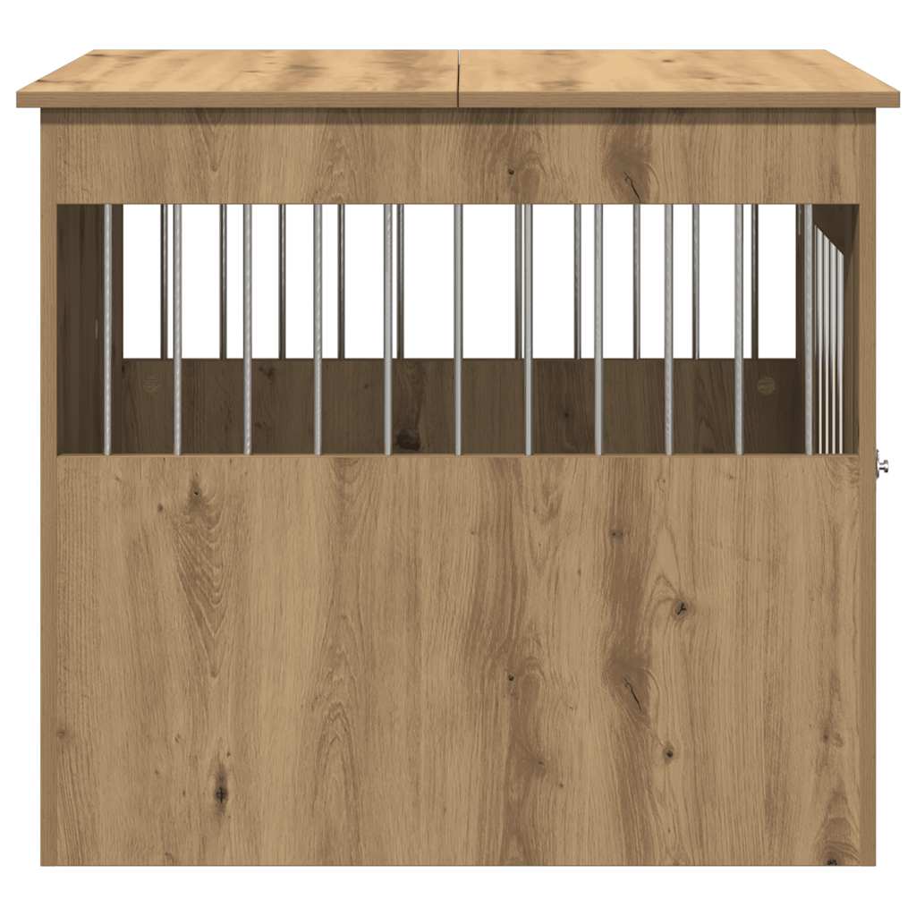 Dog Crate Furniture Artisan Oak 64.5x80x71 cm Engineered Wood