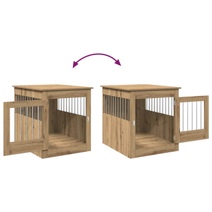 Dog Crate Furniture Artisan Oak 64.5x80x71 cm Engineered Wood