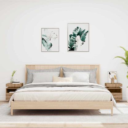 Bedside Cabinets with LED Lights 2 pcs Artisan Oak 40x39x48.5 cm