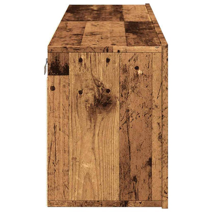 2 Piece Wall-mounted TV Cabinet Set Old Wood 60x30x41 cm