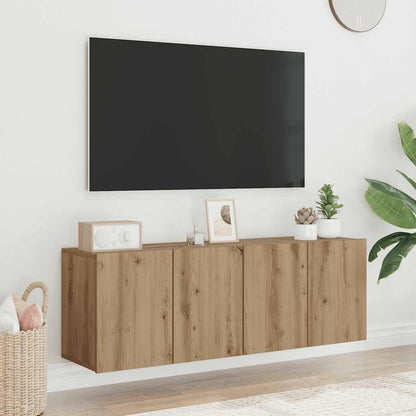 TV Cabinets Wall-mounted 2 pcs Artisian Oak 60x30x41 cm