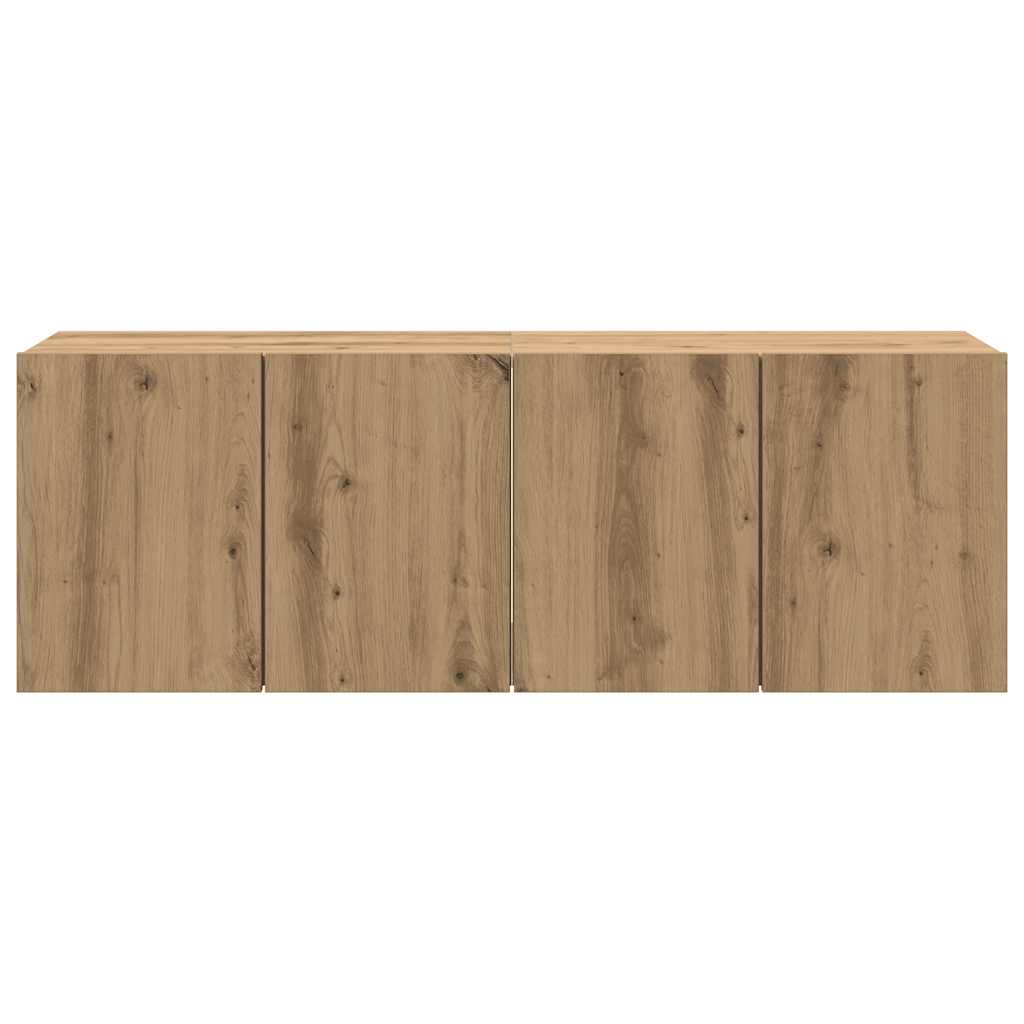 TV Cabinets Wall-mounted 2 pcs Artisian Oak 60x30x41 cm