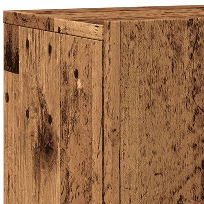 2 Piece Wall-mounted TV Cabinet Set Old Wood 80x30x41 cm