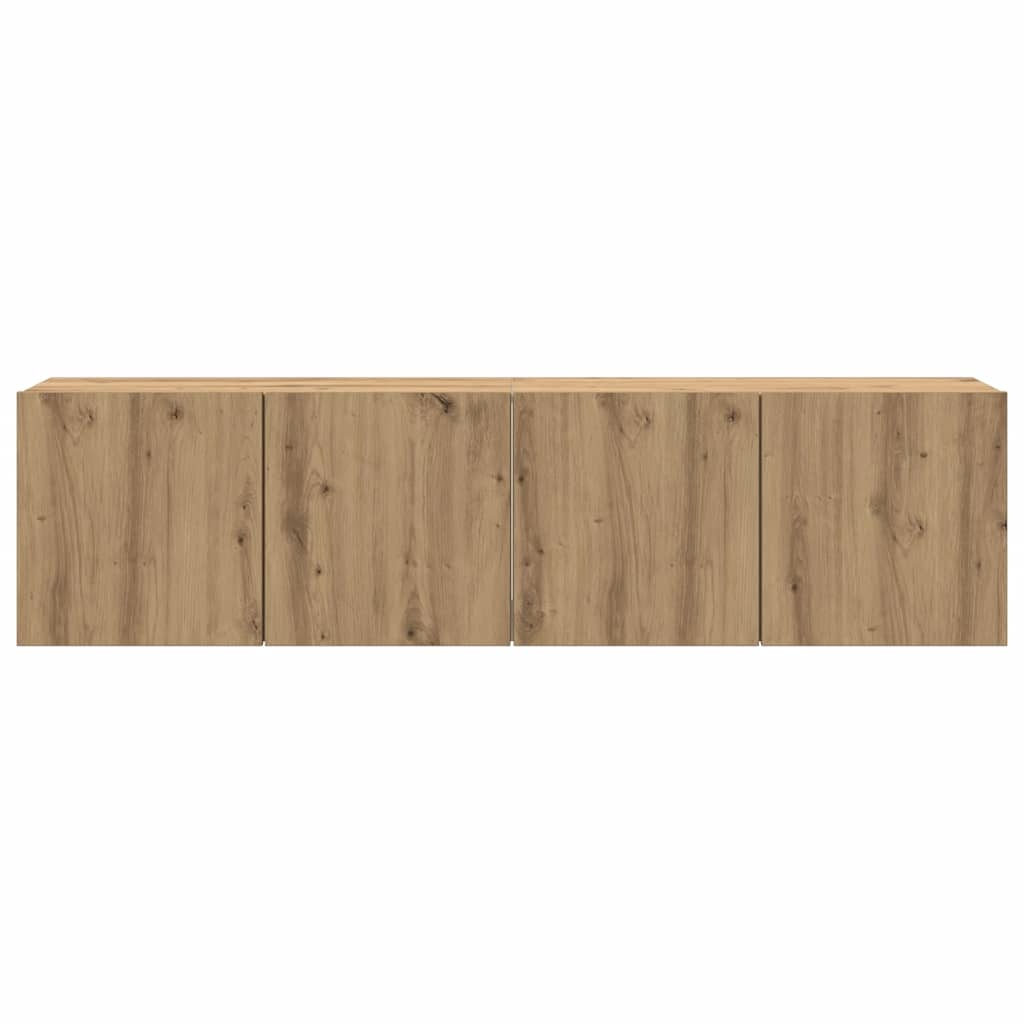 TV Cabinets Wall-mounted 2 pcs Artisian Oak 80x30x41 cm