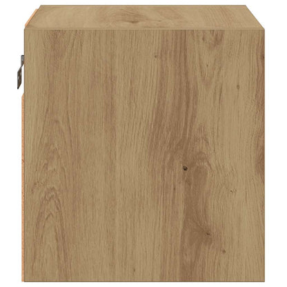 TV Wall Cabinets with LED Lights 2 pcs Artisan Oak 30x28.5x30 cm