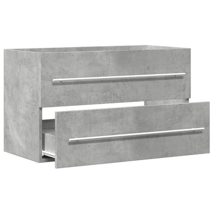 Sink Cabinet Concrete Grey 80x38,5x48 cm Engineered Wood