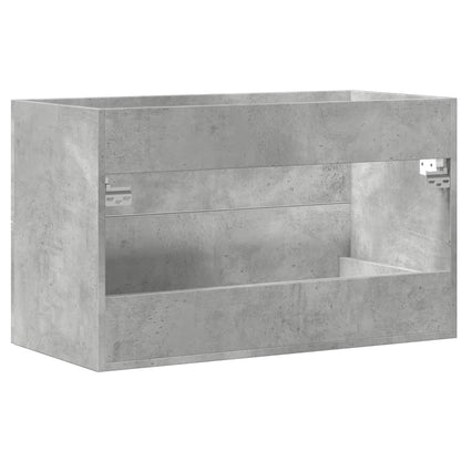 Sink Cabinet Concrete Grey 80x38,5x48 cm Engineered Wood