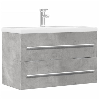 Sink Cabinet Concrete Grey 80x38,5x48 cm Engineered Wood