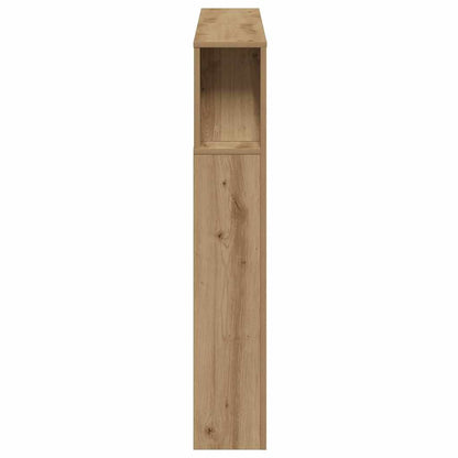LED Headboard Artisan Oak 120x18.5x103.5 cm Engineered Wood