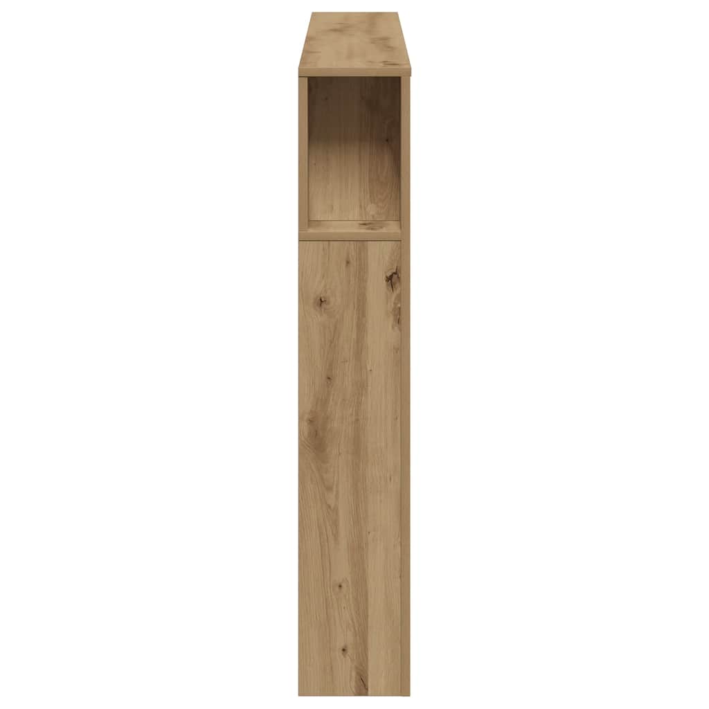 LED Headboard Artisan Oak 160x18,5x103,5 cm Engineered Wood