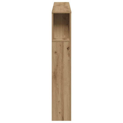 LED Headboard Artisan Oak 160x18,5x103,5 cm Engineered Wood