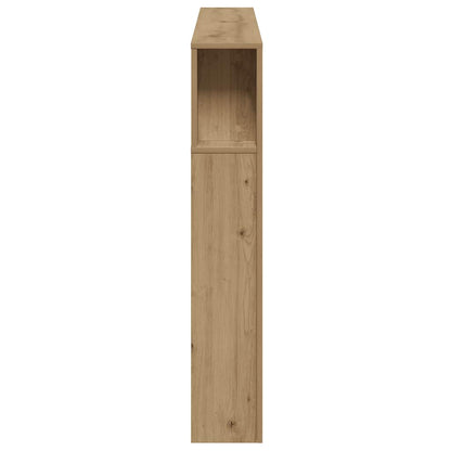 LED Headboard Artisan Oak 180x18.5x103.5 cm Engineered Wood
