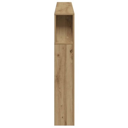 LED Headboard Artisan Oak 200x18.5x103.5 cm Engineered Wood
