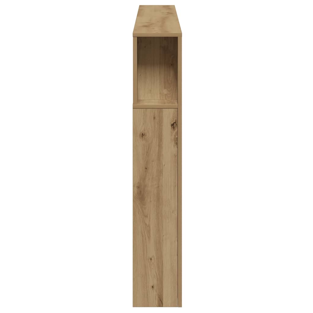 LED Headboard Artisan Oak 200x18.5x103.5 cm Engineered Wood