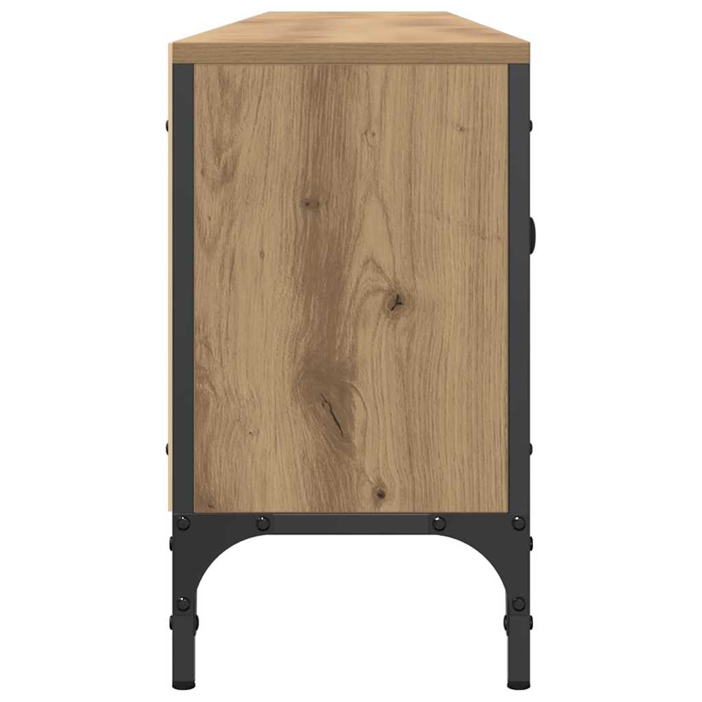 TV Cabinet with Drawer Artisan Oak 200x25x44 cm Engineered Wood