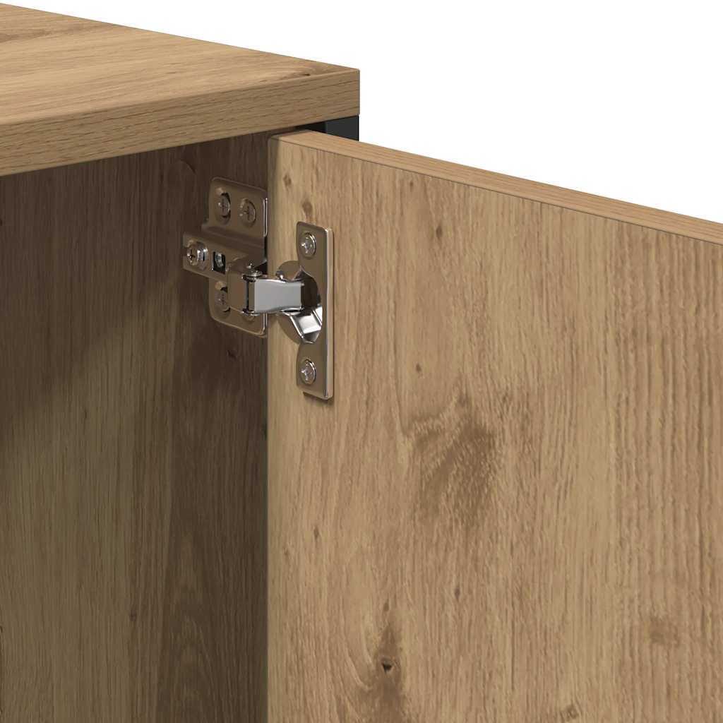TV Cabinet with Drawer Artisan Oak 200x25x44 cm Engineered Wood