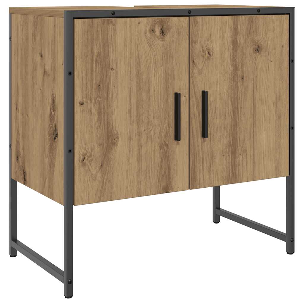 Bathroom Sink Cabinet Artisan Oak 60x33x60 cm Engineered Wood