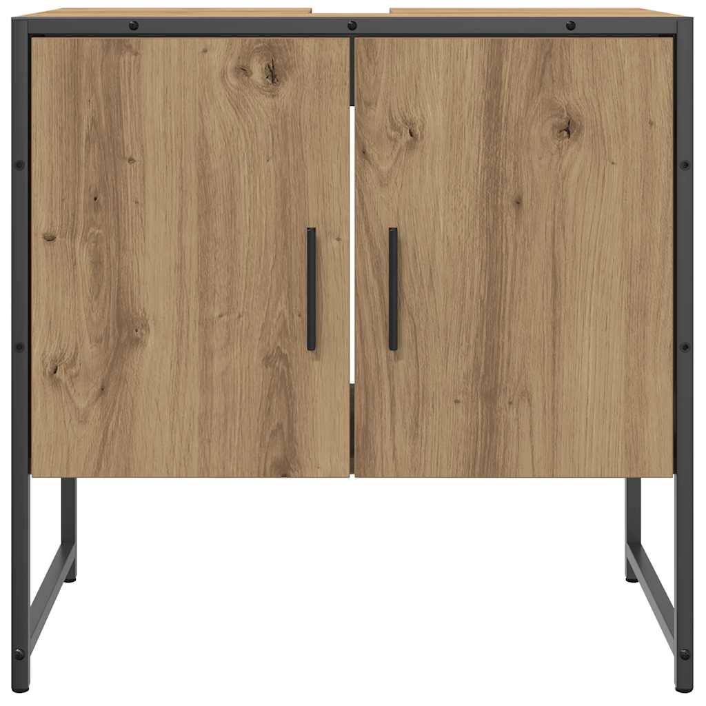 Bathroom Sink Cabinet Artisan Oak 60x33x60 cm Engineered Wood