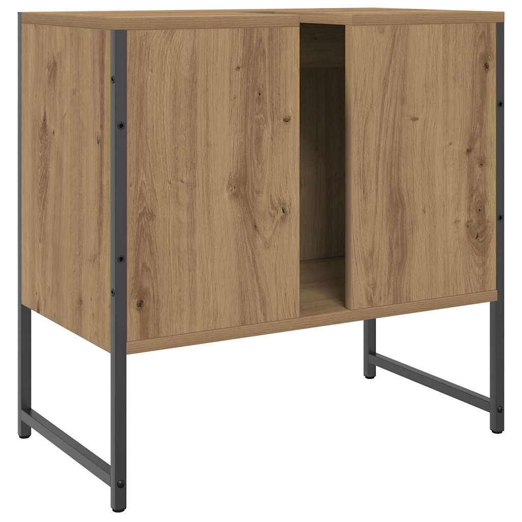 Bathroom Sink Cabinet Artisan Oak 60x33x60 cm Engineered Wood