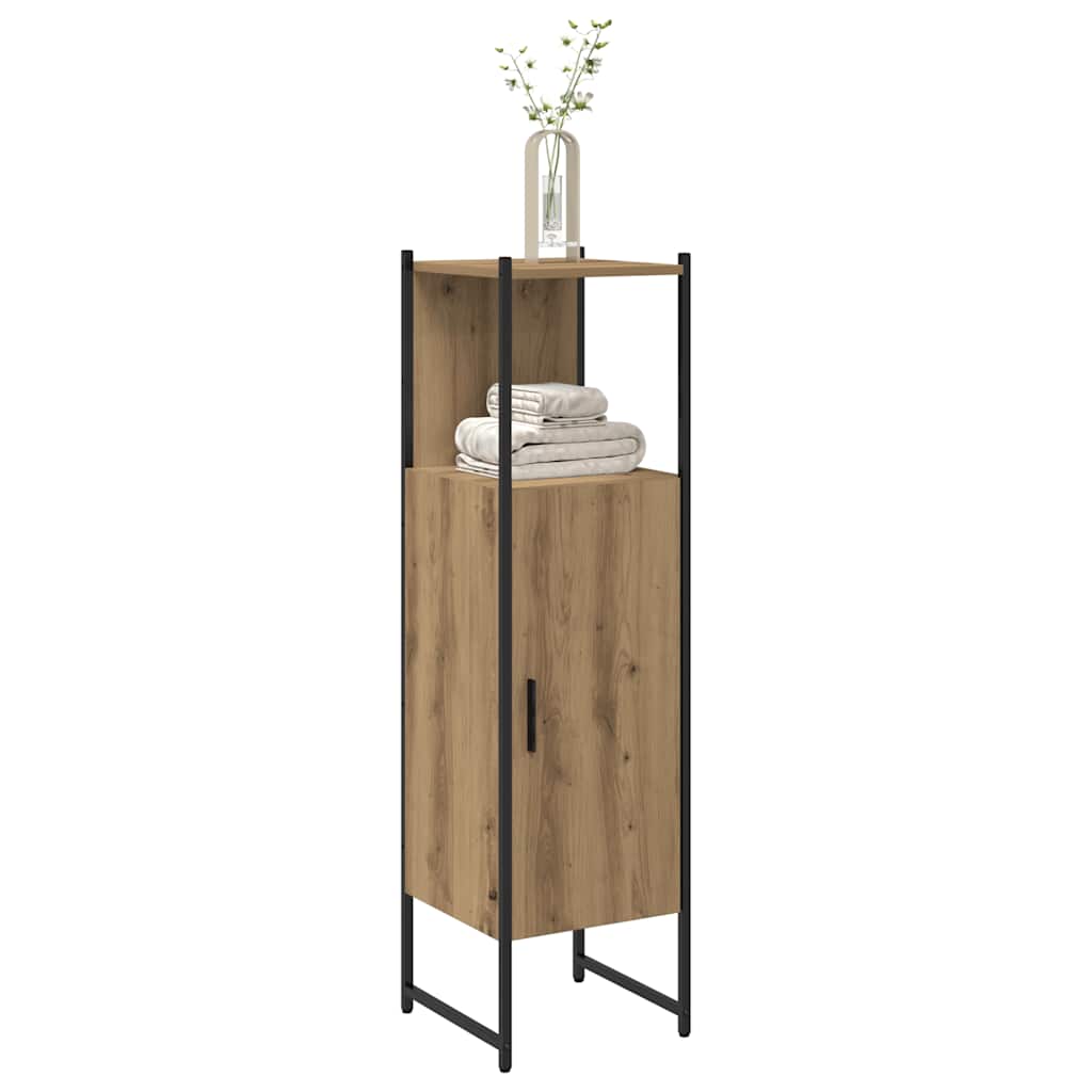 Bathroom Cabinet Artisan Oak 33x33x120.5 cm Engineered Wood