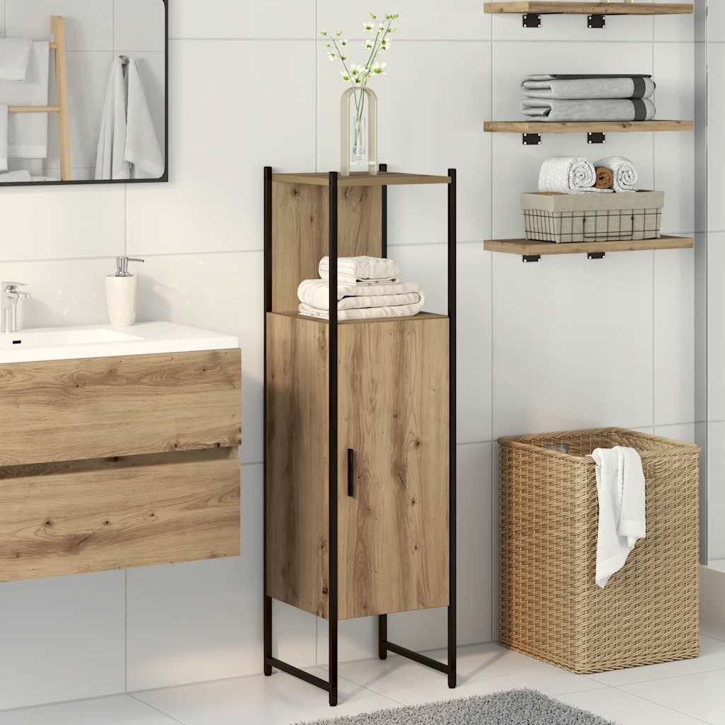 Bathroom Cabinet Artisan Oak 33x33x120.5 cm Engineered Wood