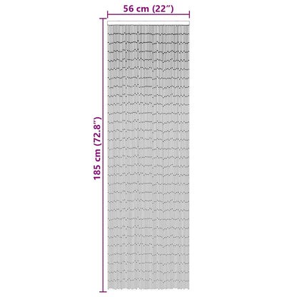 Insect Door Curtain Dark Grey 56x185 cm Bamboo