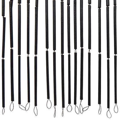 Insect Door Curtain Dark Grey 100x220 cm Bamboo