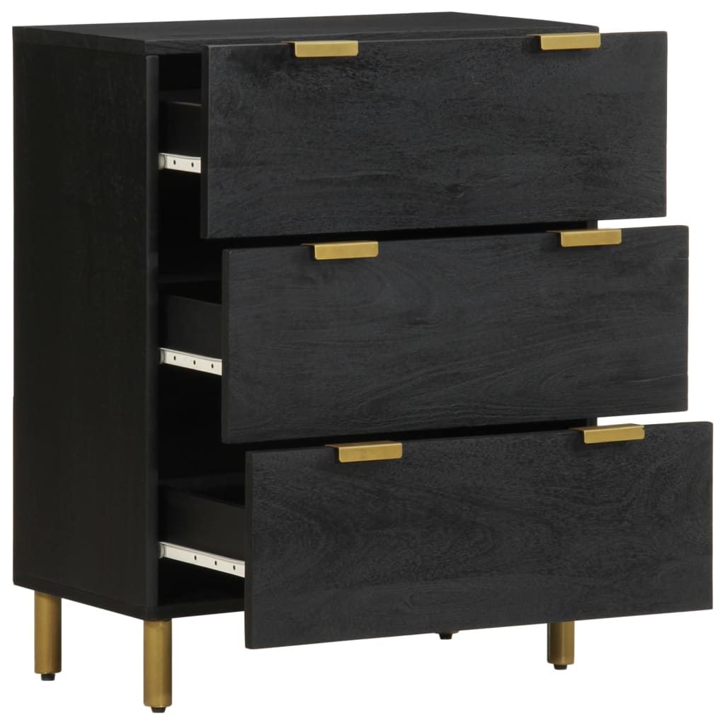 Sideboard Black 60x33x75 cm Engineered Wood