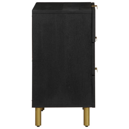 Bedside Cabinet Black 50x33x62 cm Engineered Wood