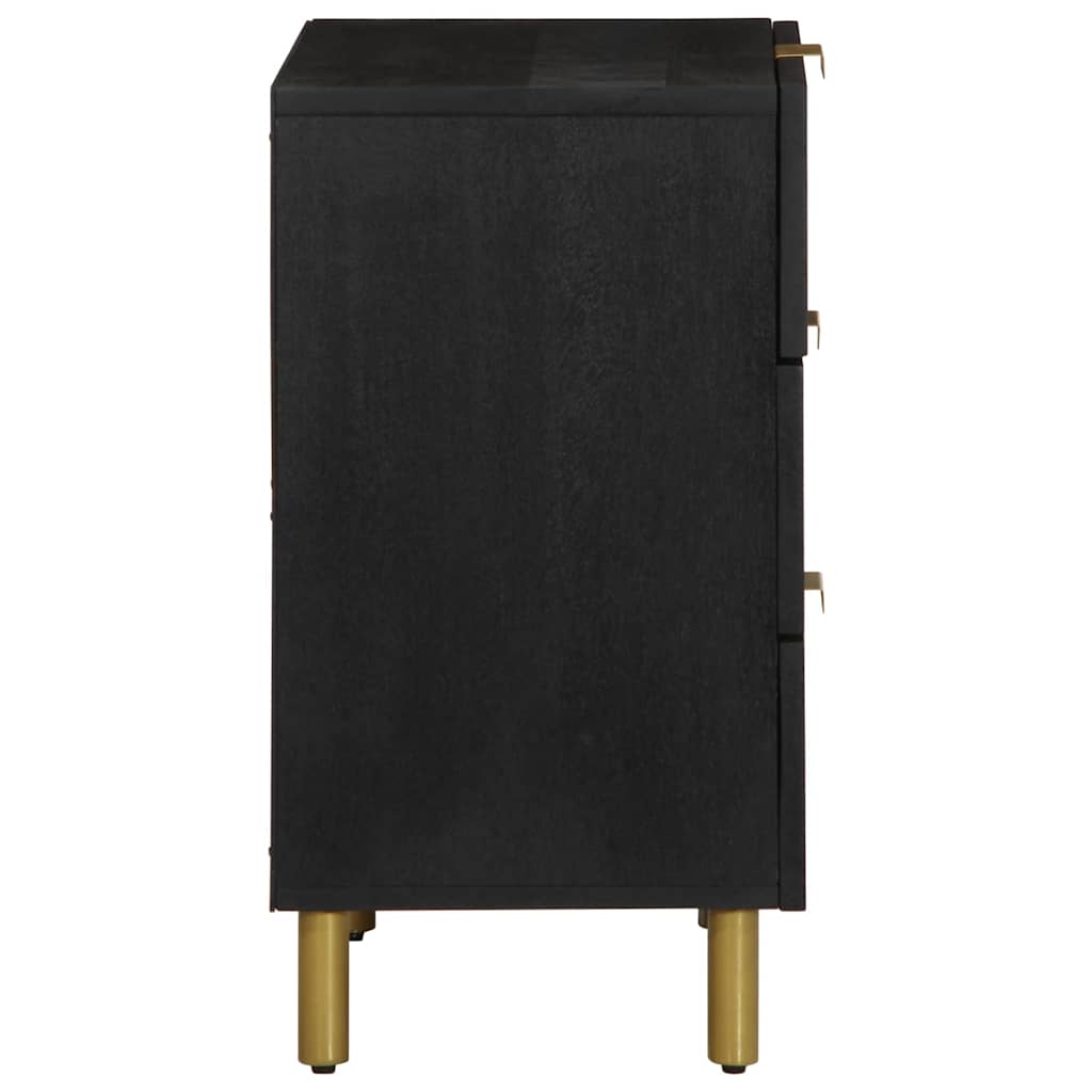 Bedside Cabinet Black 50x33x62 cm Engineered Wood