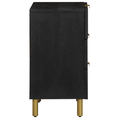 Bedside Cabinet Black 50x33x62 cm Engineered Wood