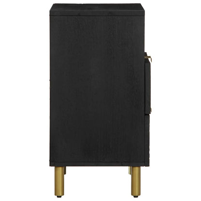 Bedside Cabinet Black 50x33x62 cm Engineered Wood